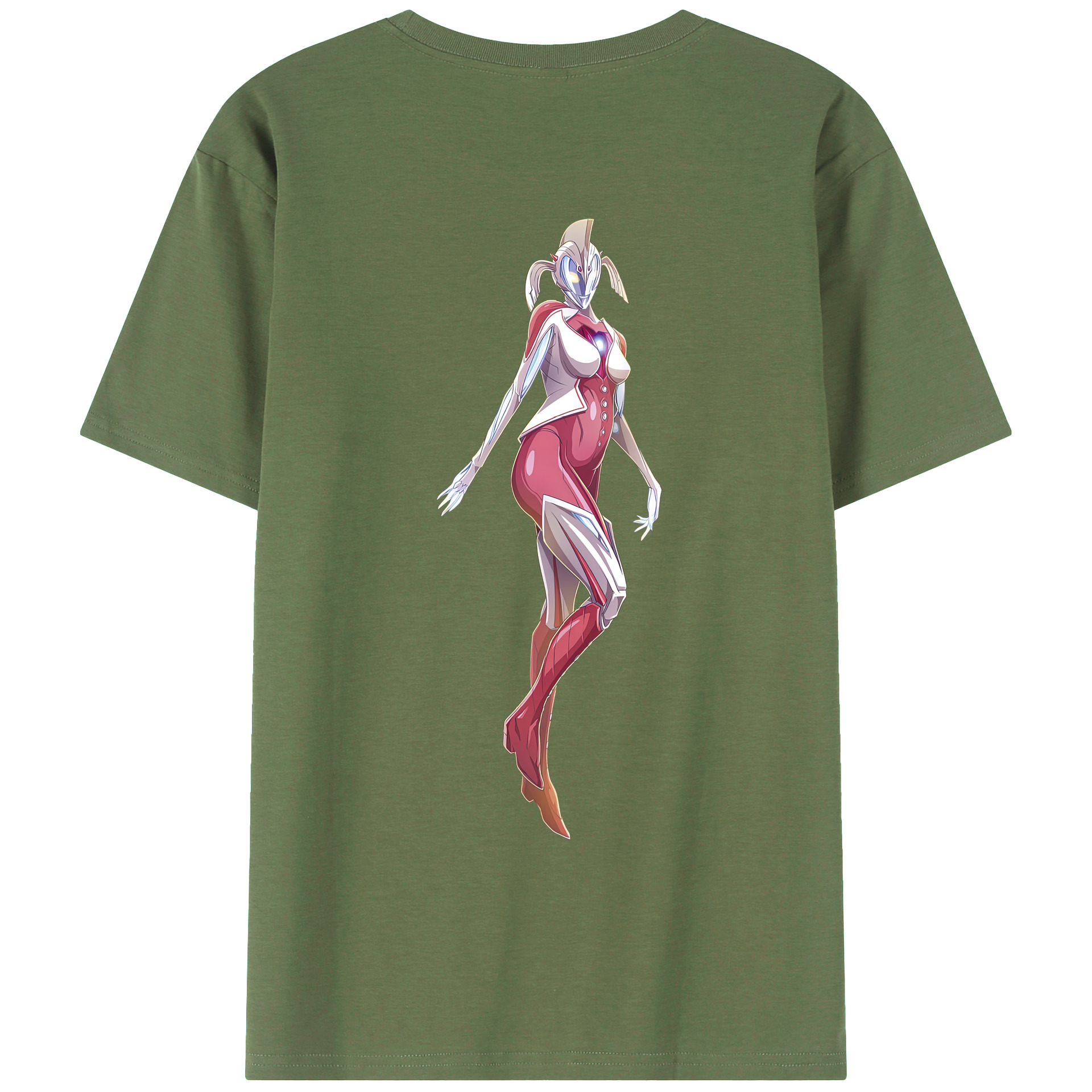 （画像用） ウルトラマン Ultraman 綿100％ メンズ半袖Tシャツ（バックプリント） 通気性